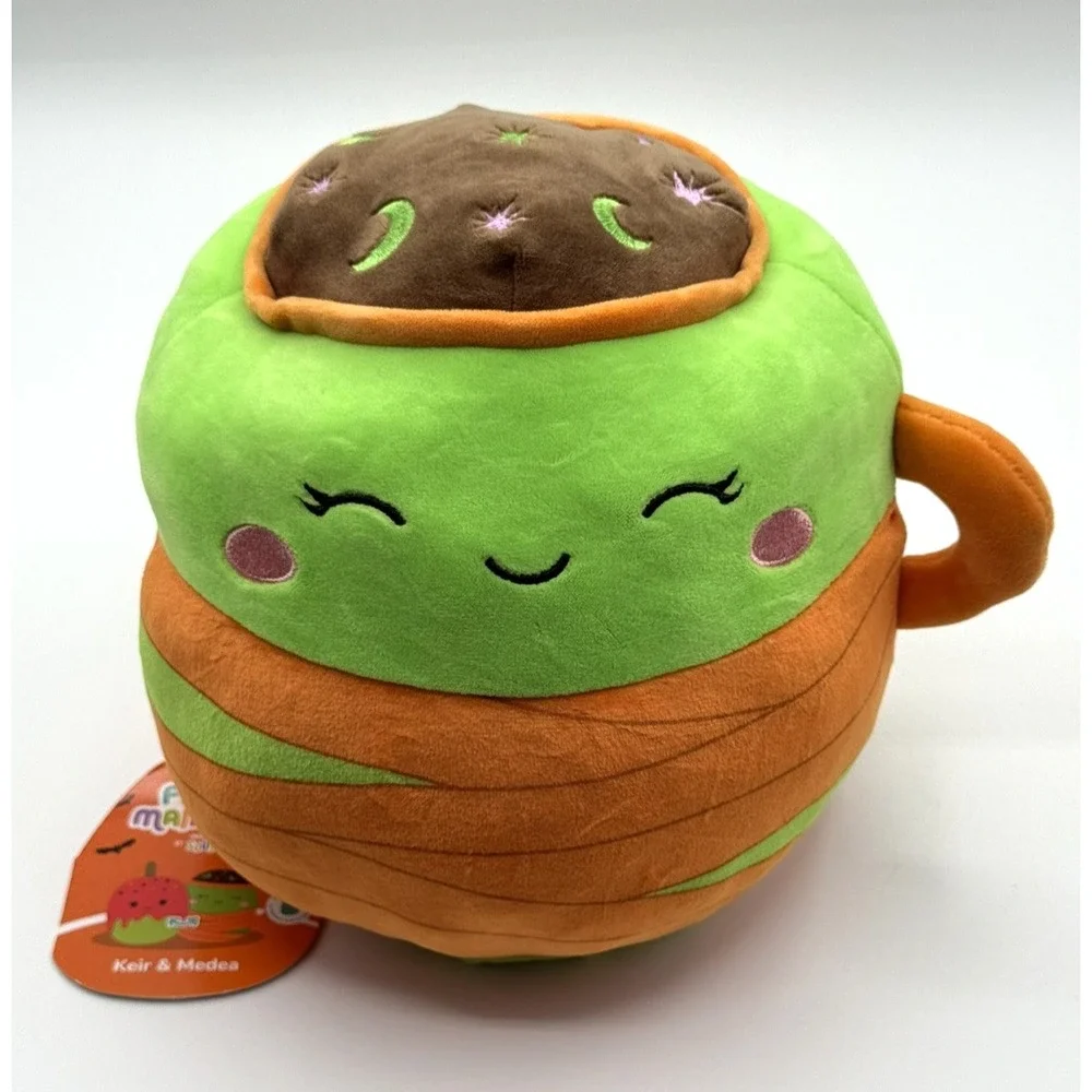 Squishmallow Keir & Medea Flip A Mallow Candy Apple & Latte Plush 8